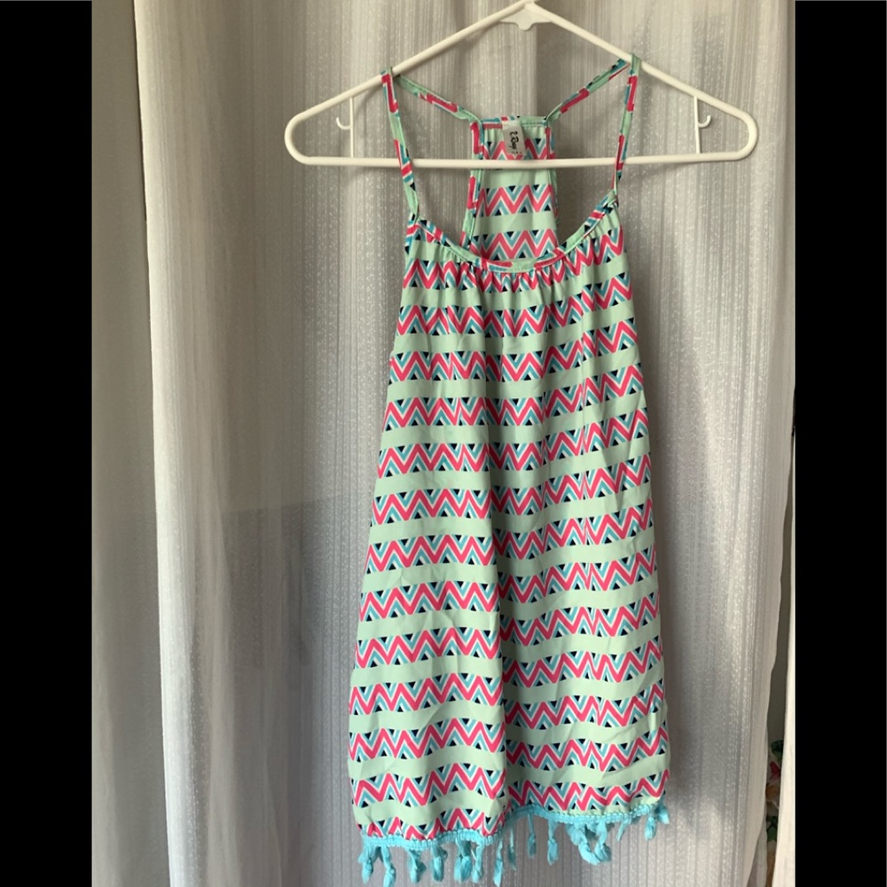 Multi colored design top